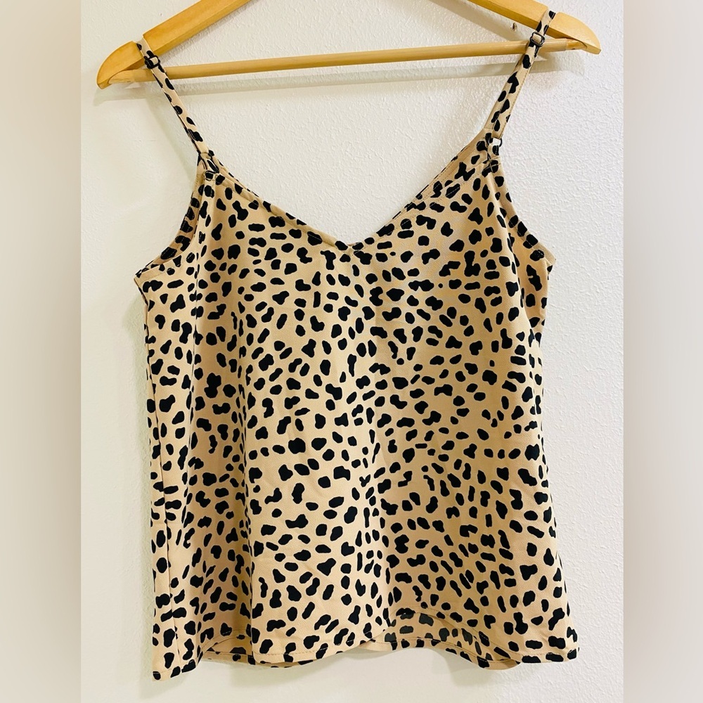 NWT Sanctuary Tan and Black Animal Print Camisole Size XS - Picture 6 of 6